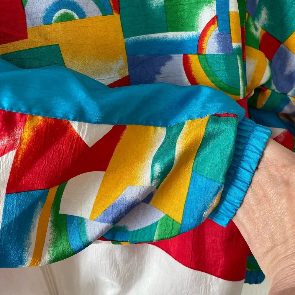 Vintage 80’s-90’d Lavon Colorful Geometric Women's Jacket Size S - Picture 8 of 9